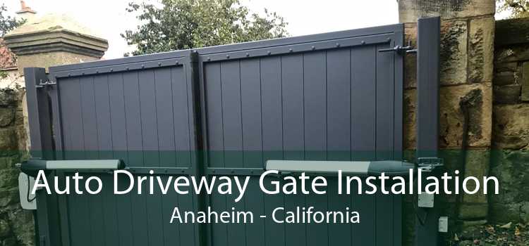 Auto Driveway Gate Installation Anaheim - California