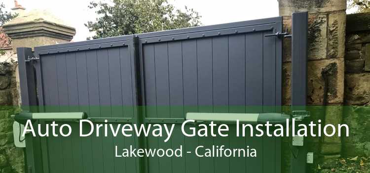 Auto Driveway Gate Installation Lakewood - California